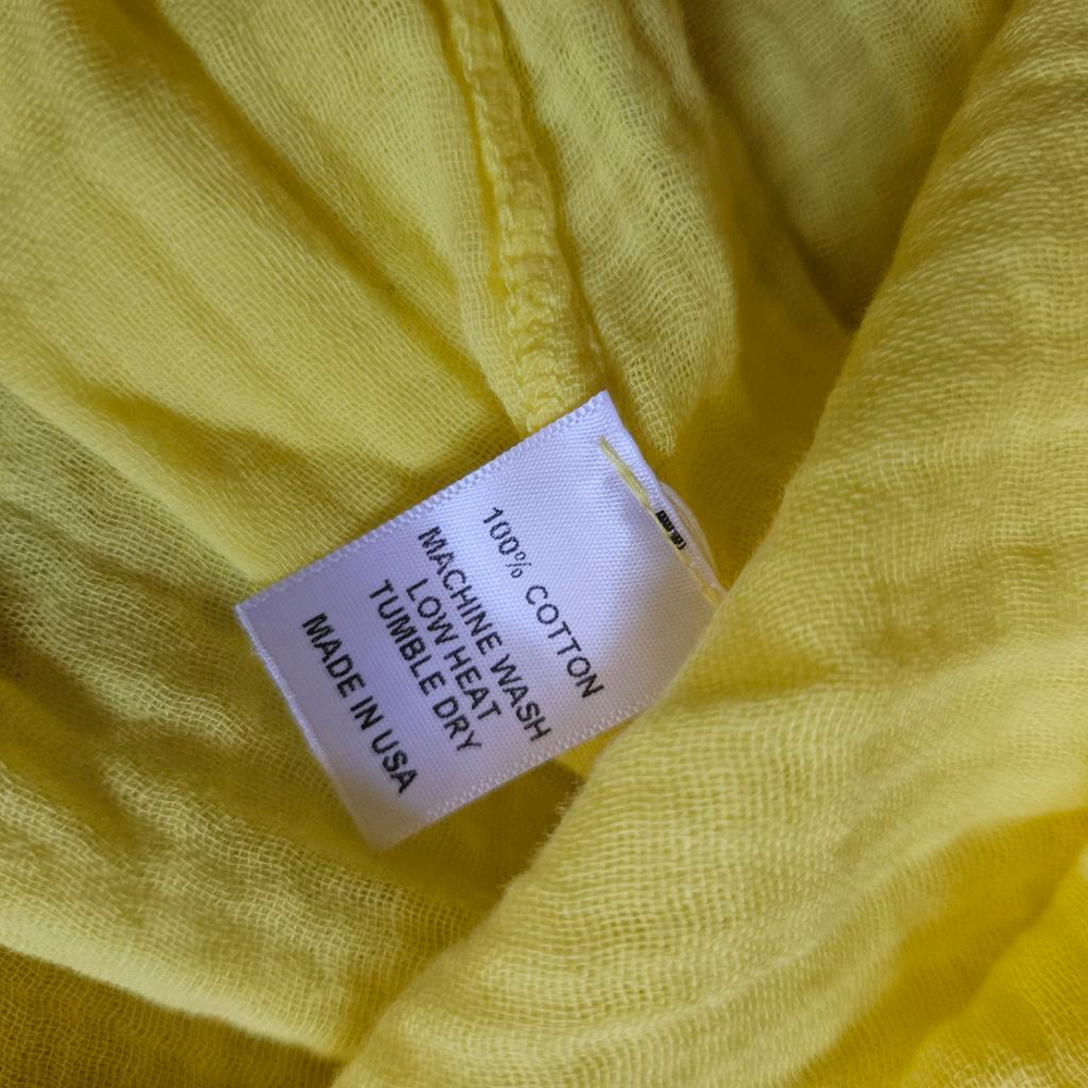 Felicite Smock Skirt Cotton Gauze Yellow Maxi Womens 3 Medium NWT - Picture 3 of 5